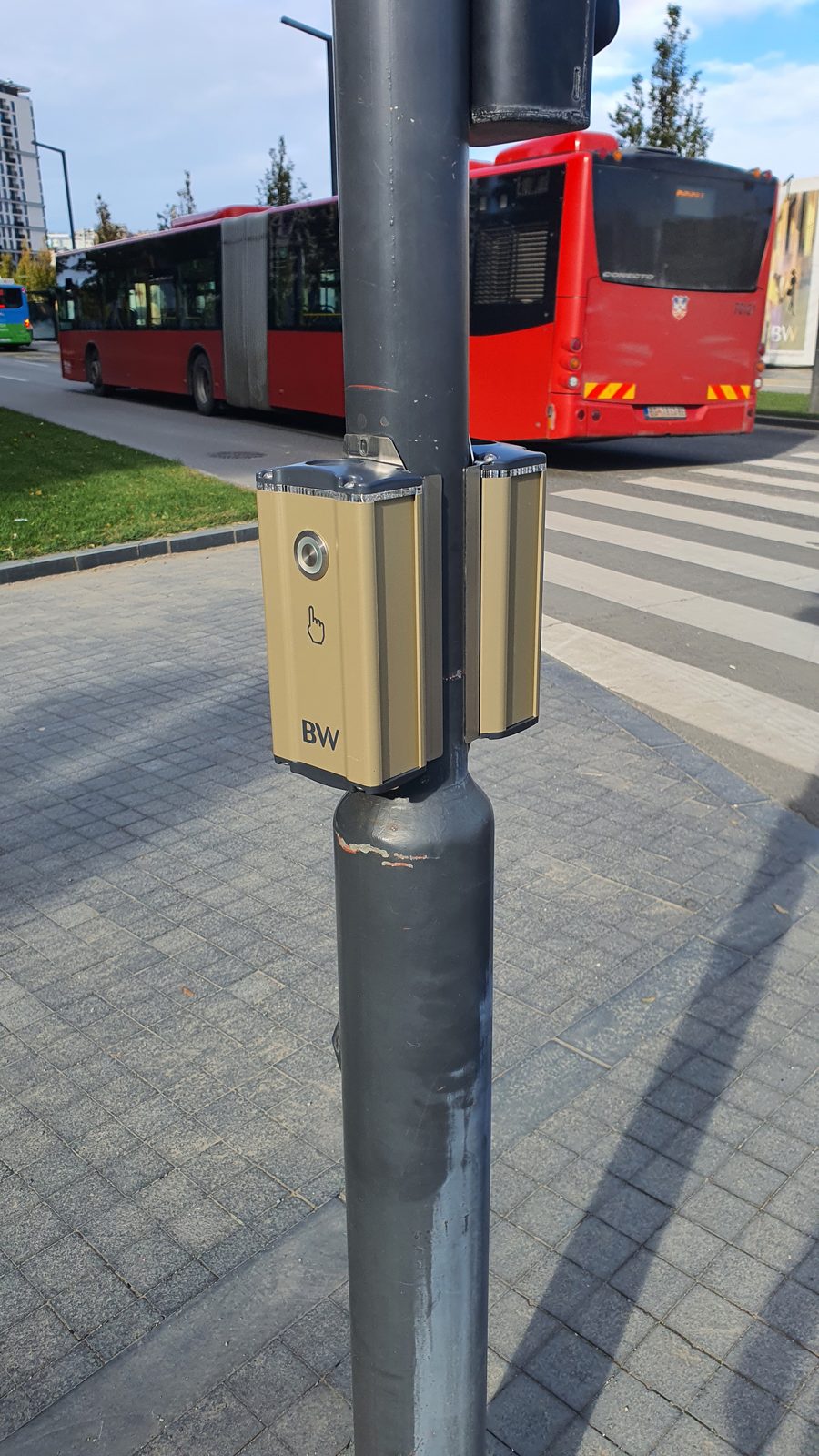 Pedestrian push button